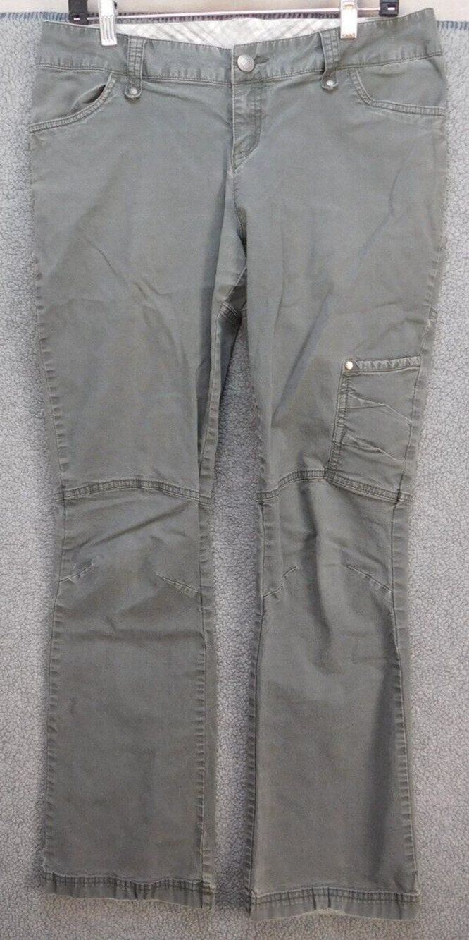 Columbia Hiking Pants Women's 12 R Olive 1461111 Outdoor Activewear Camping